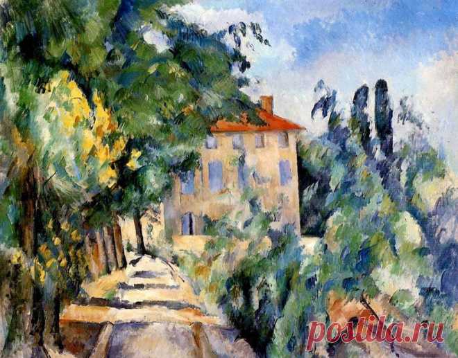 House with Red Roof by Paul Cézanne - ArtStack - art online