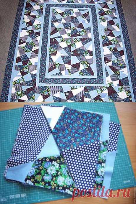 Лоскутное одеяло. Техника крейзи для начинающих. - Ярмарка Мастеров - ручная работа, handmade