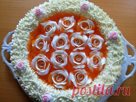 Фруктовый торт с желе!