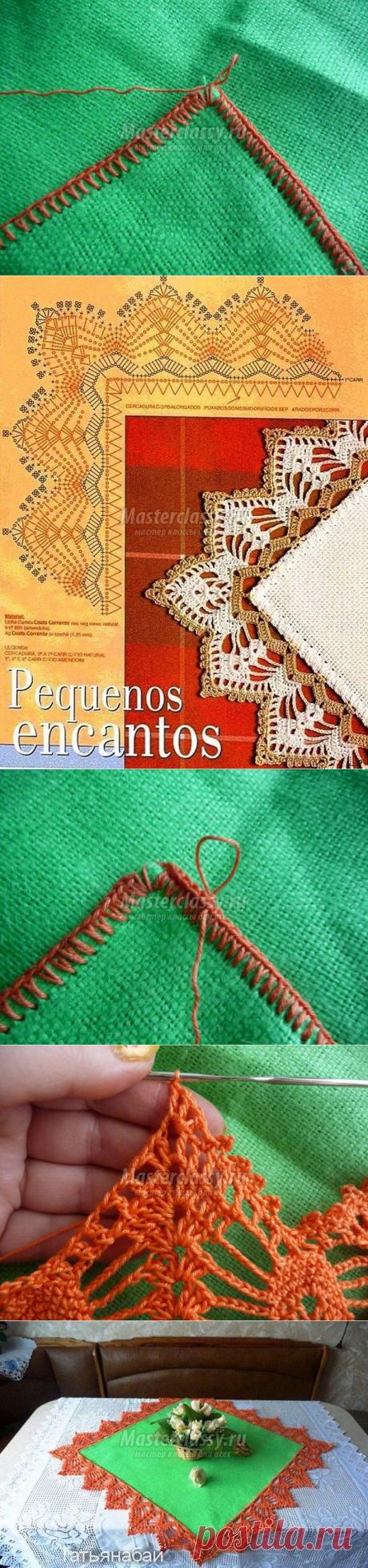 Вязание салфетки. Пошаговый мастер-класс