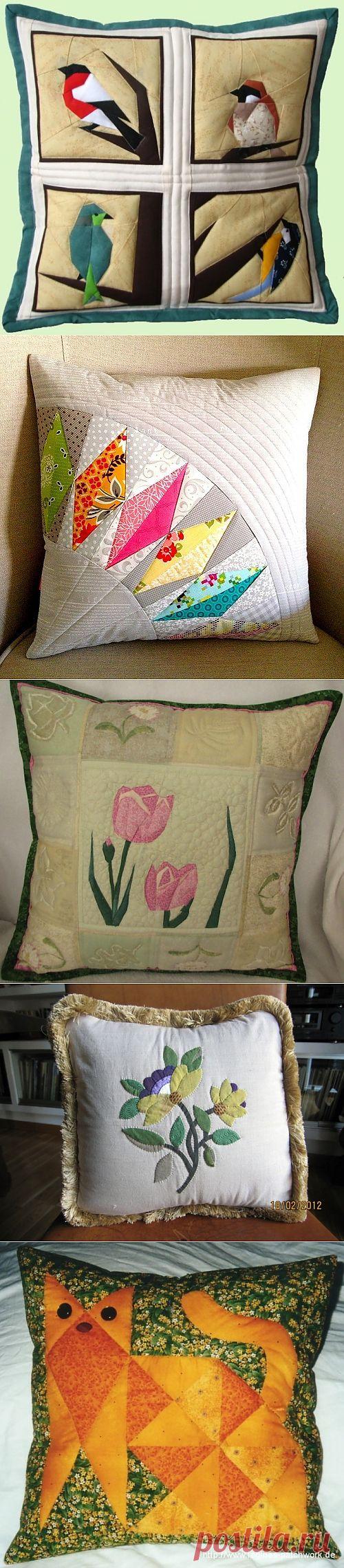 Лоскутные подушки. Подборка..