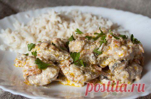 Мясо с грибами в сметанном соусе | ВКУСНО ПОЕДИМ!