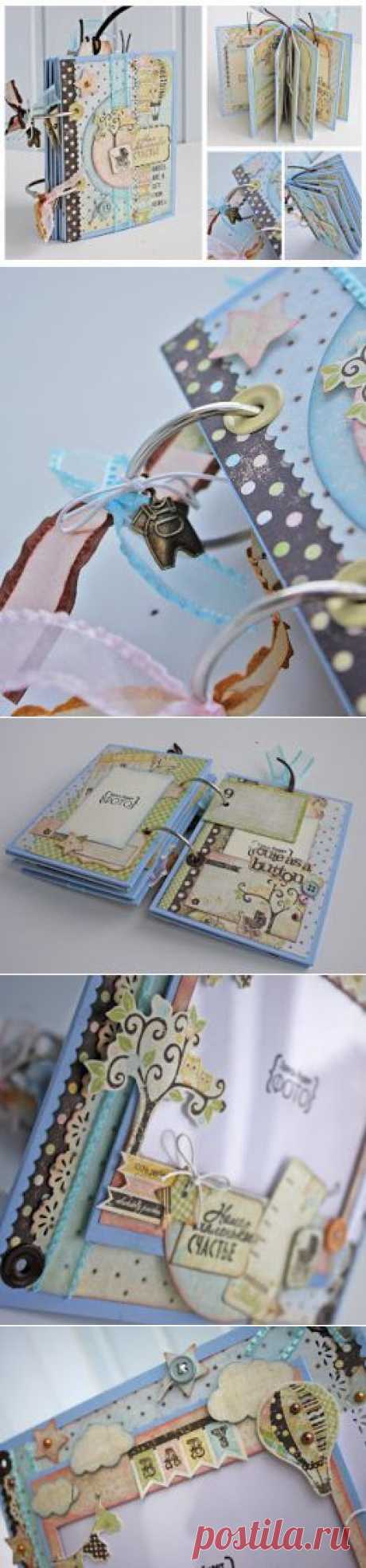 Причал бумажных кораблей: Альбом для новорожденного мальчика и фоторамка