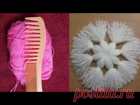 Amazing Hair Comb Beautiful Flower Design Trick And Trick Hand Embroidery