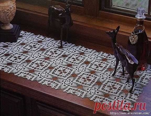 ПРЯМОУГОЛЬНАЯ САЛФЕТКА КРЮЧКОМ