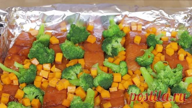 Восхитительный Лосось в соусе Терияки с овощами. Как Приготовить Соус Терияки. Ирина Кукинг