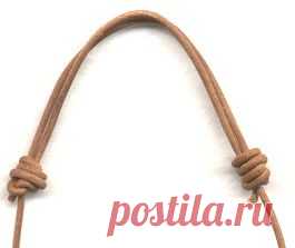 How to tie a sliding knot for jewelry making(Закрепление шнура основы)