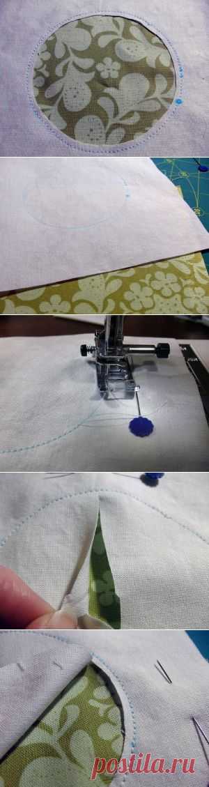 Прорезная или обратная аппликация