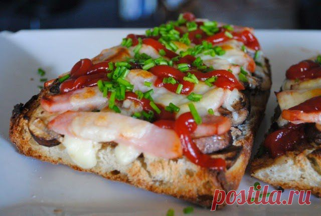 Невыразимая легкость кулинарного бытия...: Польский горячий бутерброд "запеканка"