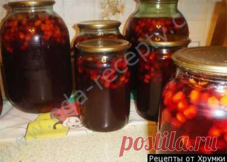 Компот из черноплодной рябины на зиму