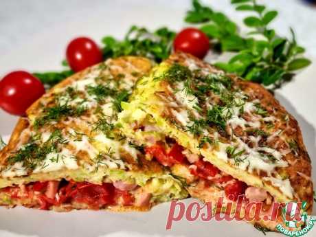 Блинчики из кабачков с начинкой Кулинарный рецепт