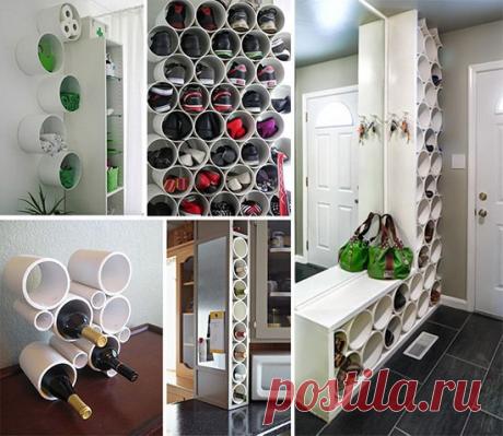 Отличные идеи полезных вещей из остатков пластиковых труб — Сделай сам, идеи для творчества - DIY Ideas