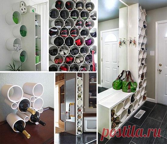 Отличные идеи полезных вещей из остатков пластиковых труб — Сделай сам, идеи для творчества - DIY Ideas