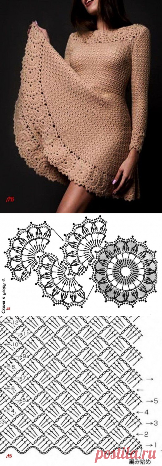 Платье крючком