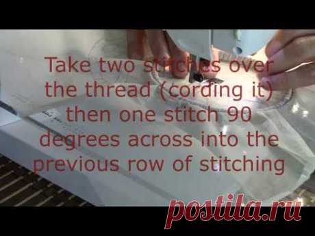 Singer Lace Lesson 22_23 -- Venetian Half Stitch - YouTube