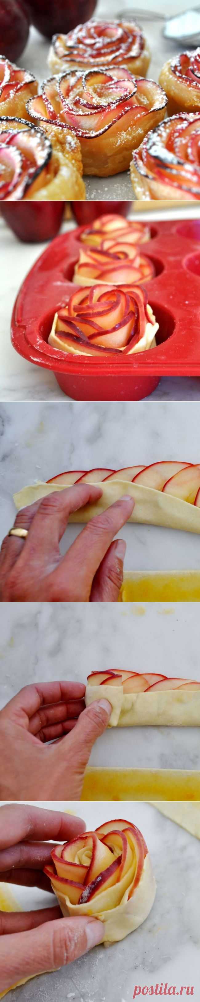 На самом деле эти розы — обалденный яблочный десерт