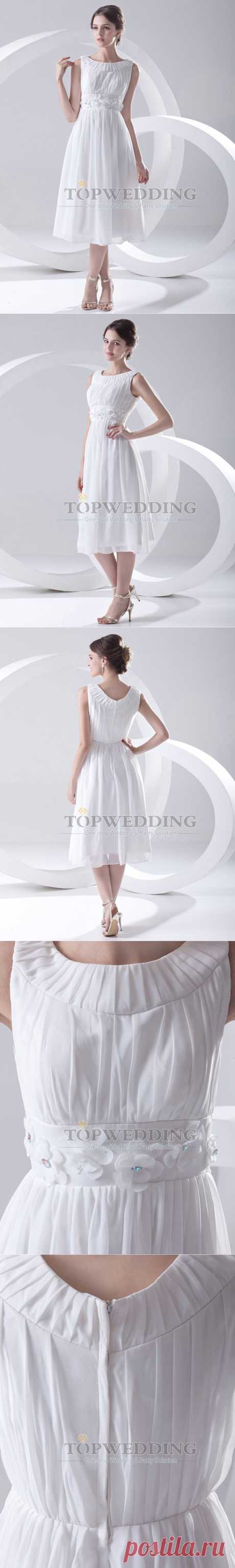 Prom Dresses Picture - More Detailed Picture about Custom Made Party Dress Bateau Neckline Tea Length Chiffon Party Dress with Embellished Sash for Prom Party TopWedding Picture in Prom Dresses from TOPWEDDING | Aliexpress.com | Alibaba Group