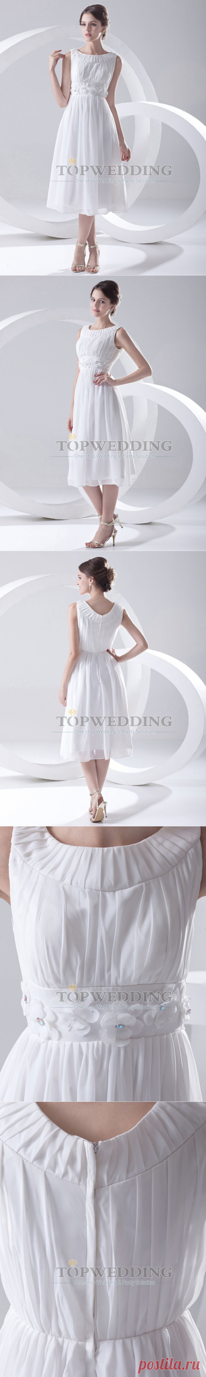Prom Dresses Picture - More Detailed Picture about Custom Made Party Dress Bateau Neckline Tea Length Chiffon Party Dress with Embellished Sash for Prom Party TopWedding Picture in Prom Dresses from TOPWEDDING | Aliexpress.com | Alibaba Group