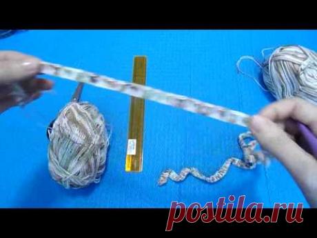 МК. Снуд на линейке. "Перуанское" вязание. 1-часть
