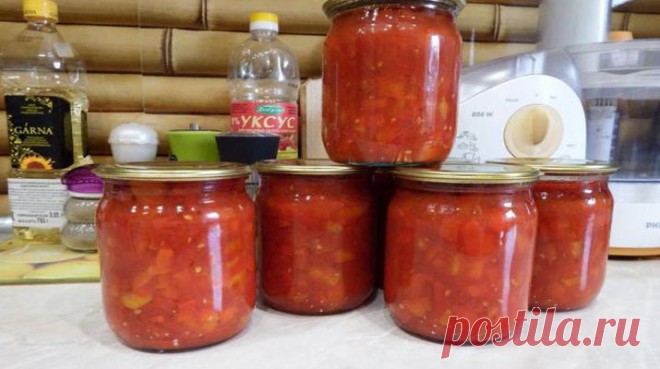 Вкусная заготовка на зиму вкуснее лечо и аджики