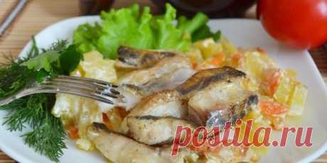 Запеченная скумбрия с картошкой-рецепты вкусного и сытного блюда