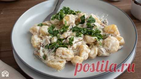 Картофельные ньокки в сливочно-грибном соусе - рецепты вкусных блюд от Shagalov Family