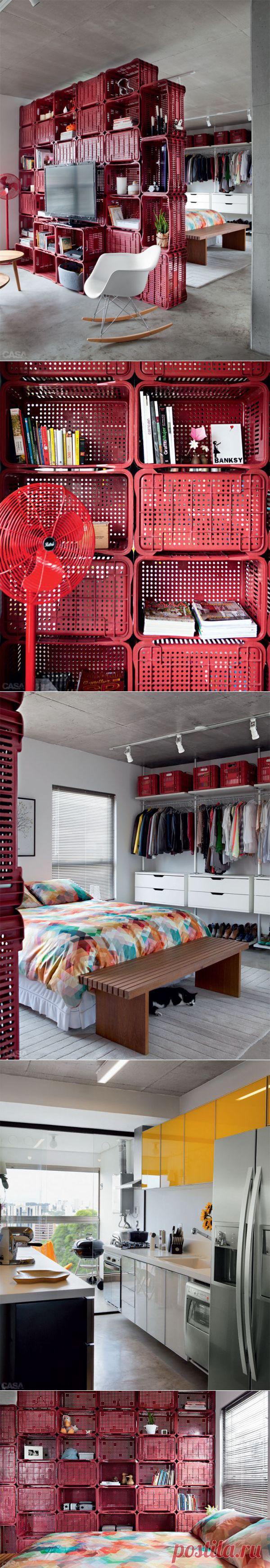 Квартира с оригинальным разделением на зоны