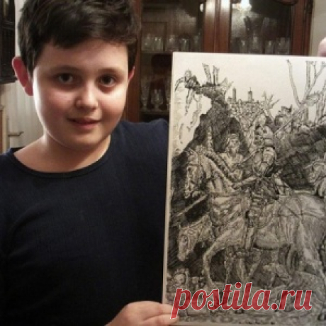Мальчик-сломай-глаза . Один из самых заметных художников-вундеркиндов нашего времени —  Душан Кртолица из Сербии