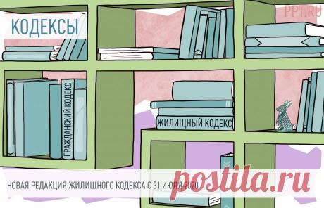 Изменение Жилищного кодекса РФ с 31 июля 2020 года Новая редакция Жилищного кодекса РФ вступила в силу 31 июля 2020 года. Законодатели изменили полномочия советов многоквартирных домов и изменили порядок снятия с учета граждан в качестве нуждающихся в жилых помещениях.