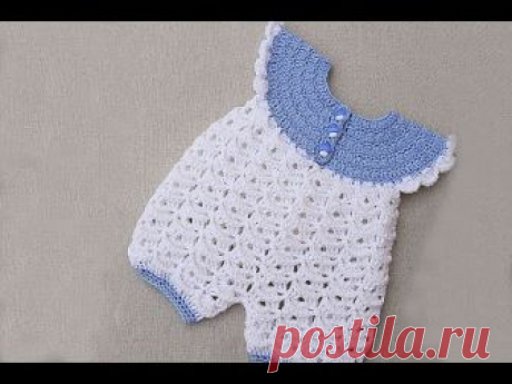 Baby rompers crochet very easy . Majovel crochet