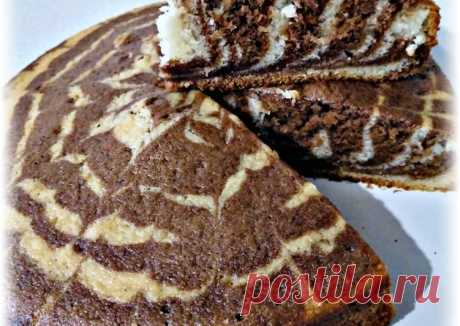 (27) Пирог "Зебра" - пошаговый рецепт с фото. Автор рецепта Марина Заботина 🌳 . - Cookpad