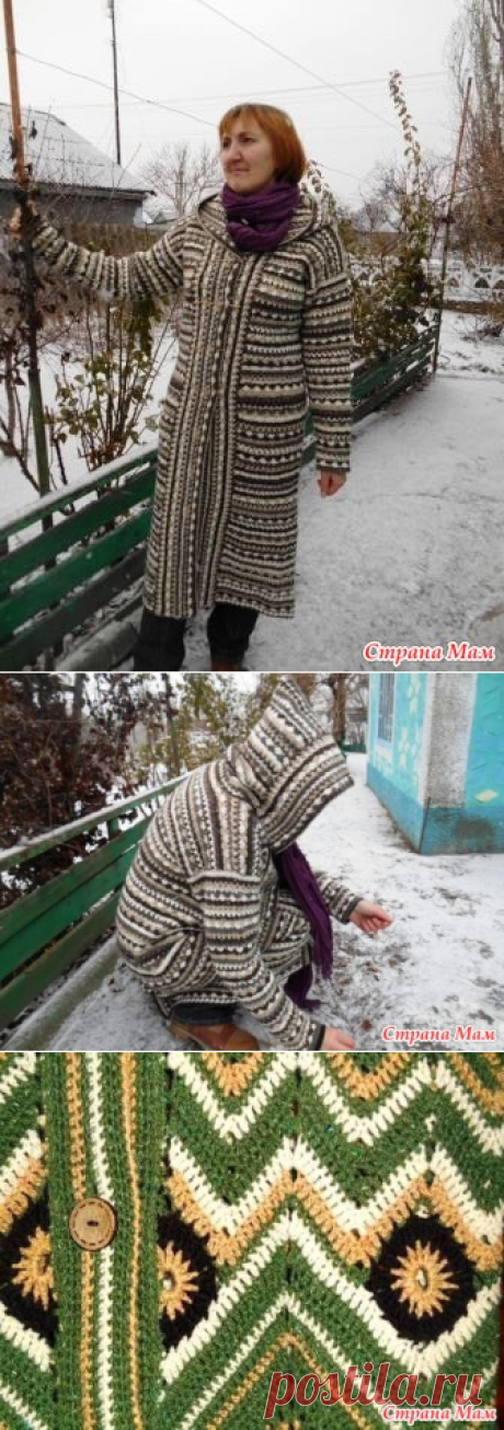 Пальто из шерсти (не обошлось без Монторо) - Вязание - Страна Мам