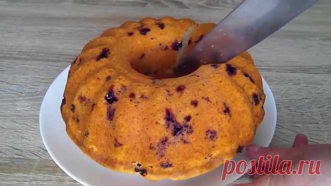 Творожный КЕКС с черной смородиной!
