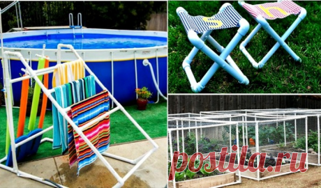 18 нестандартных идей применения ПВХ-труб на садовом участке, которые захочется опробовать летом