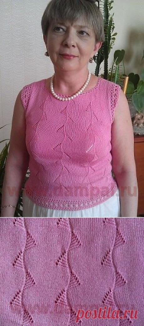 Летний вязаный топ.