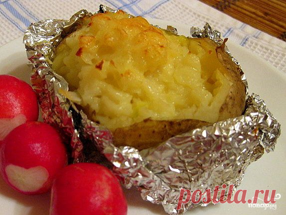 Картофель в фольге с сыром - пошаговый кулинарный рецепт на Повар.ру