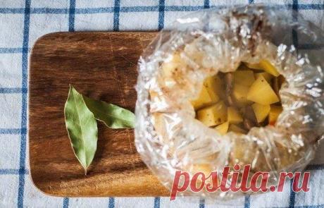 Запеченная картошечка с грибами и сметаной