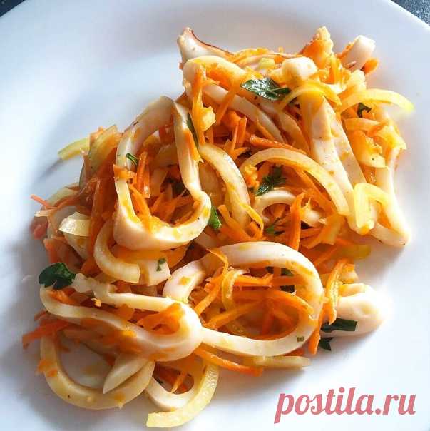 Закуска из кальмаров, пальчики оближешь!
