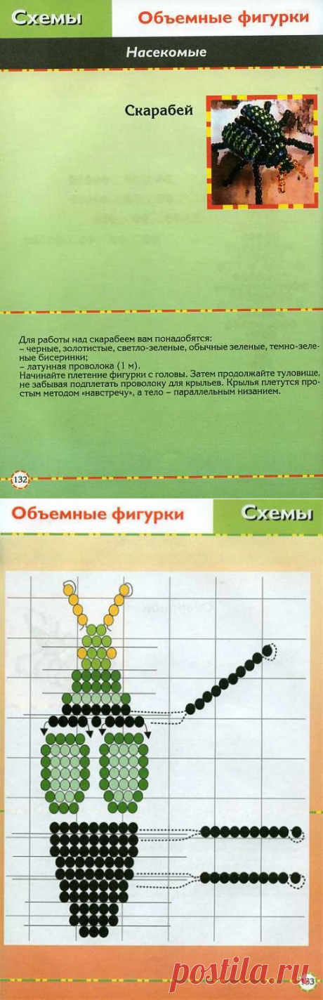 Мастер-класс Скарабей из бисера