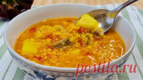 Готовим с Назирой | В магазине никогда не прохожу мимо чечевицы. Готовлю из неё суп необычным способом (ведь все привыкли делать только в виде пюре)