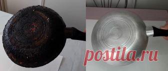 Многолетние отложения жира и копоти отступают! Моя сковорода блестит, как 10 лет назад…