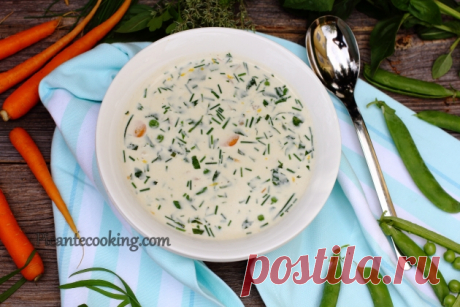 Вершковий суп з травами | Picantecooking
