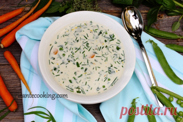 Вершковий суп з травами | Picantecooking
