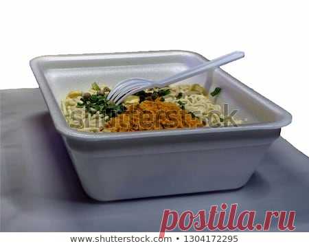 Стоковая фотография «Junk Food Closeup Noodles Fast Cooking» (изменить), 1304172295: Shutterstock
