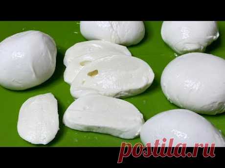 Моцарелла за 30 минут из двух ингредиентов своими руками! Вкуснотища!