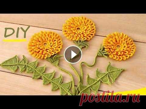 Как вязать ОДУВАНЧИК крючком МАСТЕР-КЛАСС мотивы ИРЛАНДСКОЕ ВЯЗАНИЕ How to crochet flower Вязание СЕТОЧКИ ирландского кружева: https://www.youtube.com/watch?v=1pInyH6s2UU&list=PLcD_Fovg34GwNUen39NayPYRFlhEPk6WS&index=3 ПОШАГОВЫЕ уроки по вя...