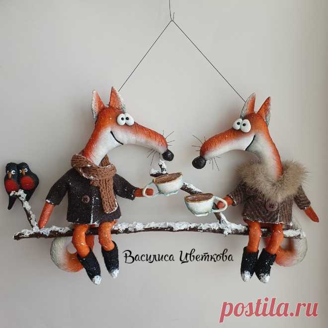 Лиса. Лисичка. Лиса-чаевница #лиса #лисичка #текстильныеигрушки #лисачаевница #ручнаяработа #хендмейд