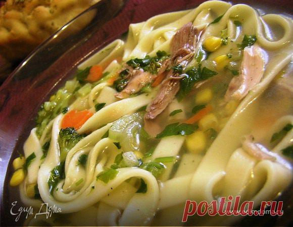 Куриный суп-лапша с брокколи и кукурузой — Пошаговый рецепт приготовления с фото 2025 | Простые и вкусные рецепты в домашних условиях EdimDoma.ru Куриный суп-лапша с брокколи и кукурузой 2025 один из лучших домашних рецептов. Узнайте все секреты приготовления вкусного блюда в домашних условиях с пошаговыми фото. Простые рецепты для каждого дня на EdimDoma.ru