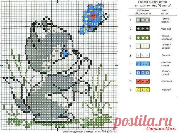Вышивка крестиком - схемы котов и котят. Много!: Дневник группы "Клуб рукоделия" - Страна Мам