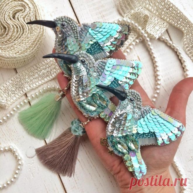 (11) Gallery.ru / Фото #41 - текстильные и бисерные броши -6 - Vladikana